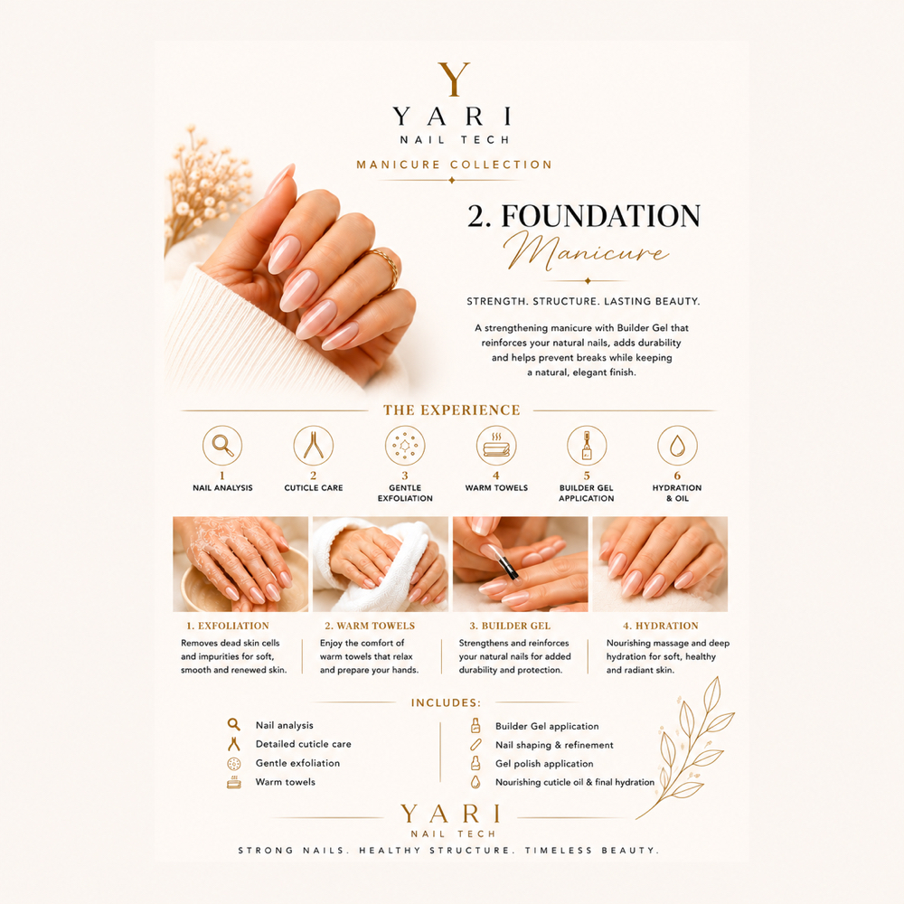 Foundation Builder Manicure at Yari Nail Tech in Covina, CA