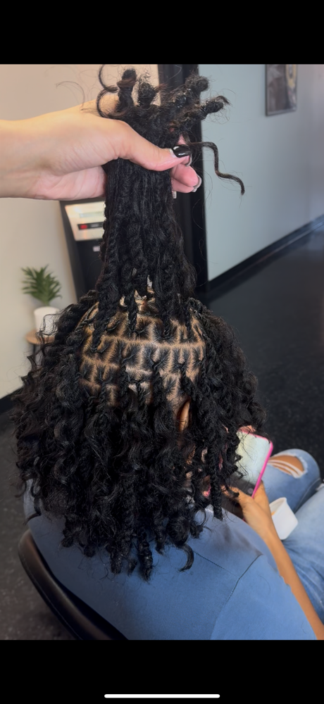 Cuban Twist over locs (Shoulder) at Hair with Jade in plano, TX