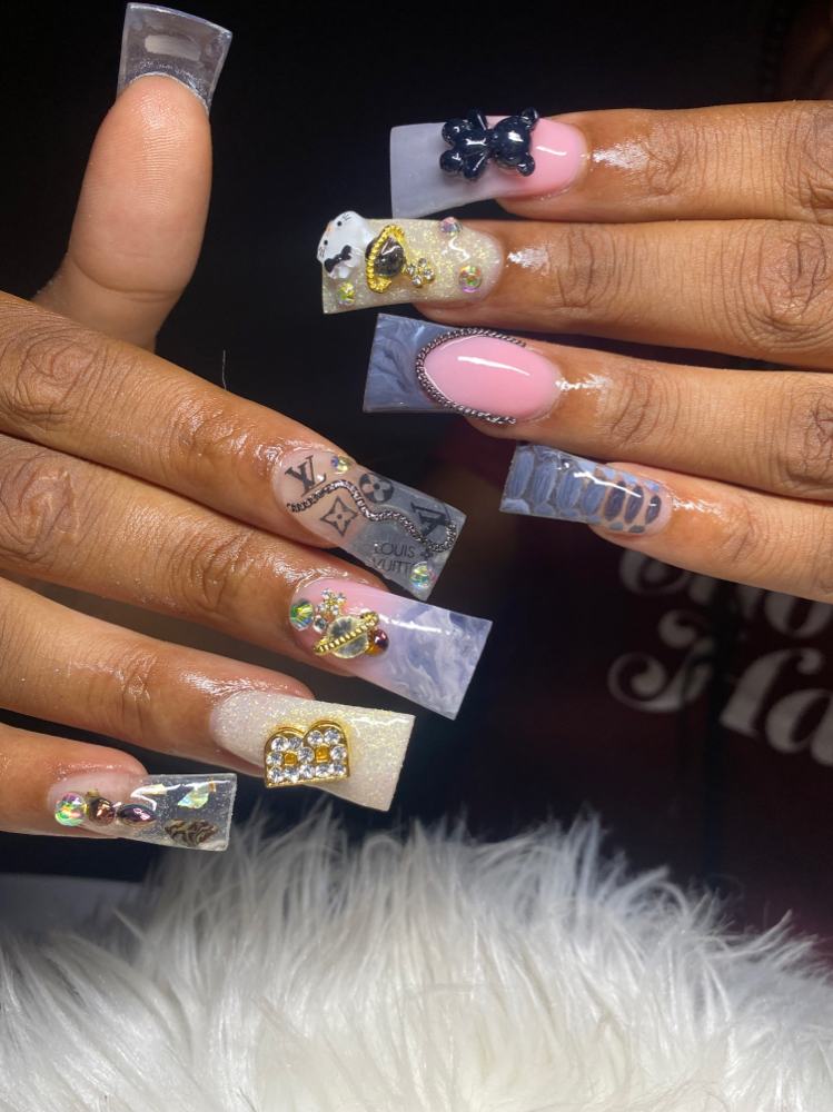 DUCK NAILS LONG Freestyle🔥 at Cidity Nails in South bend, IN