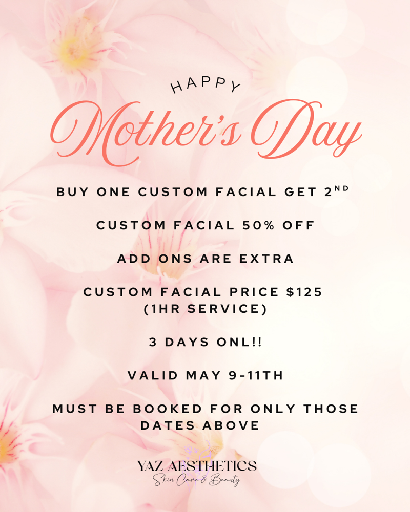 Mother Day PREBOOOK 3 DAYS ONLY