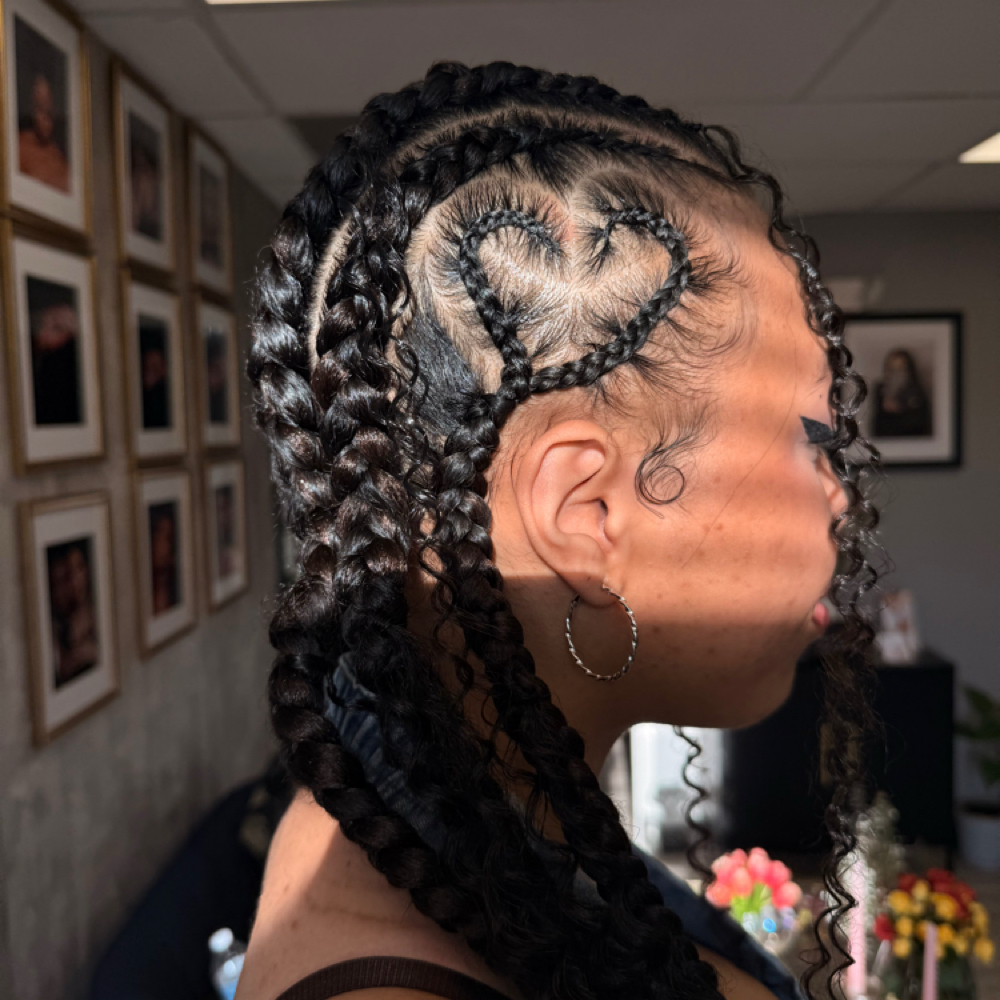 6 Trenzas Con Diseño at EJ LASH AND BEAUTY LLC in Silver Spring, MD