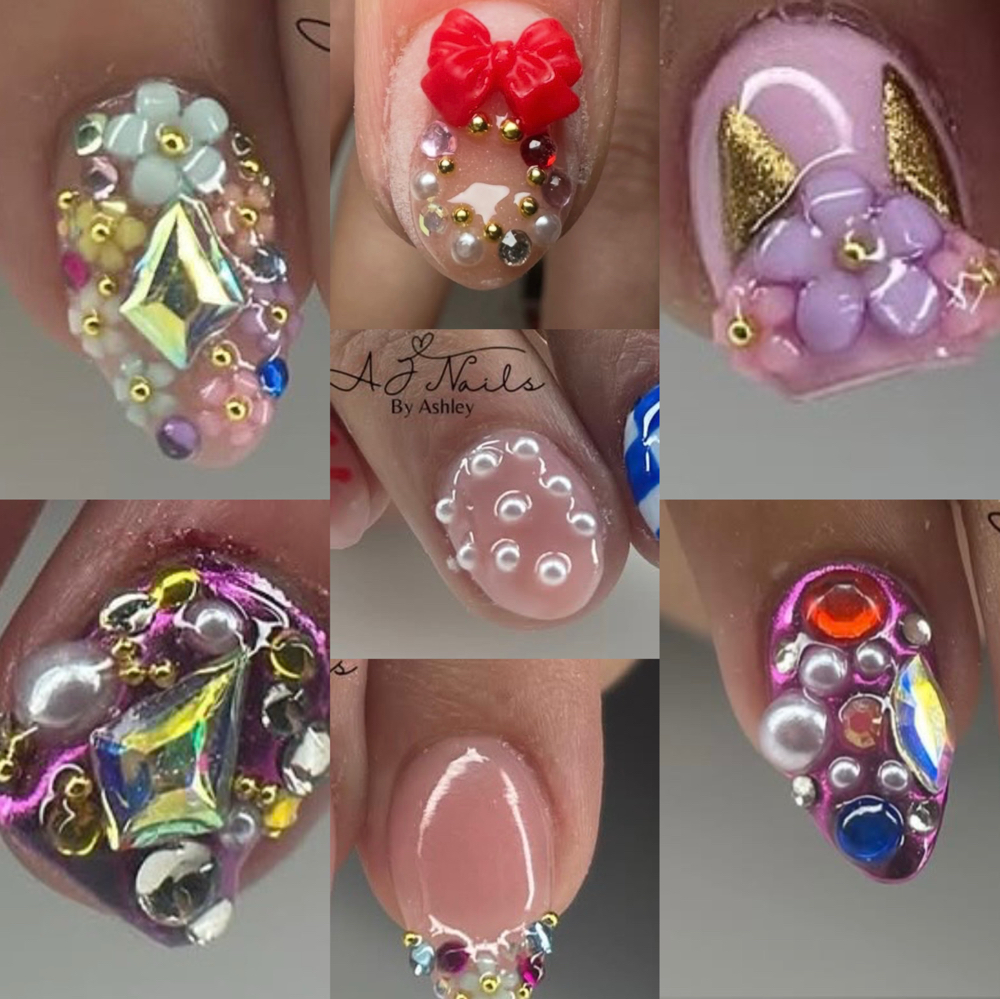 Add-ons Rhinestones at AJ Nails in Conroe, TX