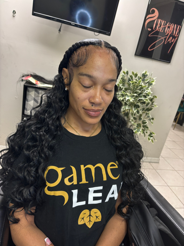 2 Braids With Sewin