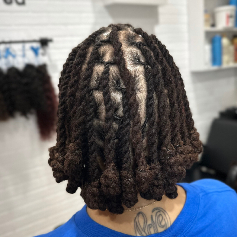 Retwist & Style Large Locs at Beauty by Drea LLC in Virginia Beach, VA