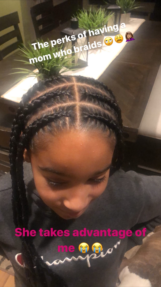 6-8 Braids (no Hair)