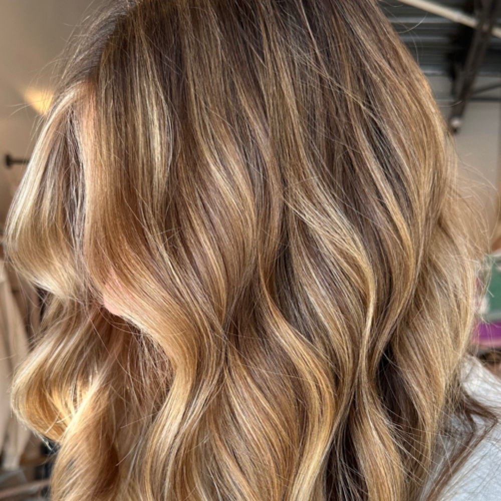 Partial Foil and All Over Color at Uplifted Hair Co in Zeeland, MI