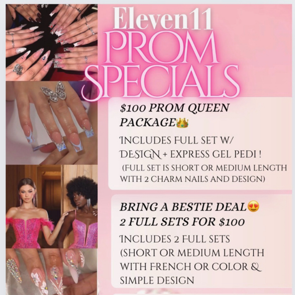 2 For $100 BRING A BESTIE DEAL 😍 at Eleven 11 Nails and Beauty Lounge in Plainfield, IN