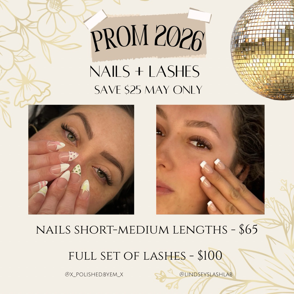 Lash + Nails Combo READ DESCRIPT at Lindsey’s Lash Lab in Cookeville, TN