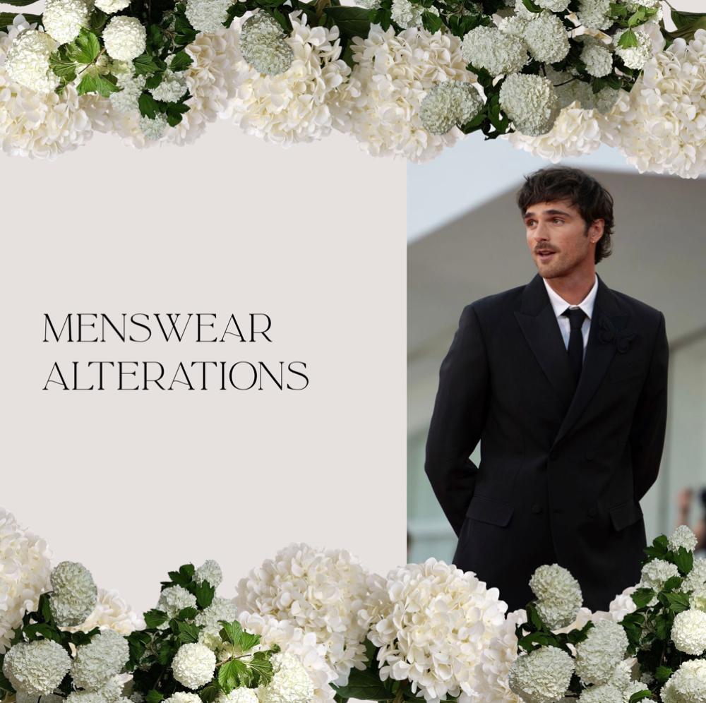 Menswear Alterations at Dainty Bridal Alterations in Upland, CA