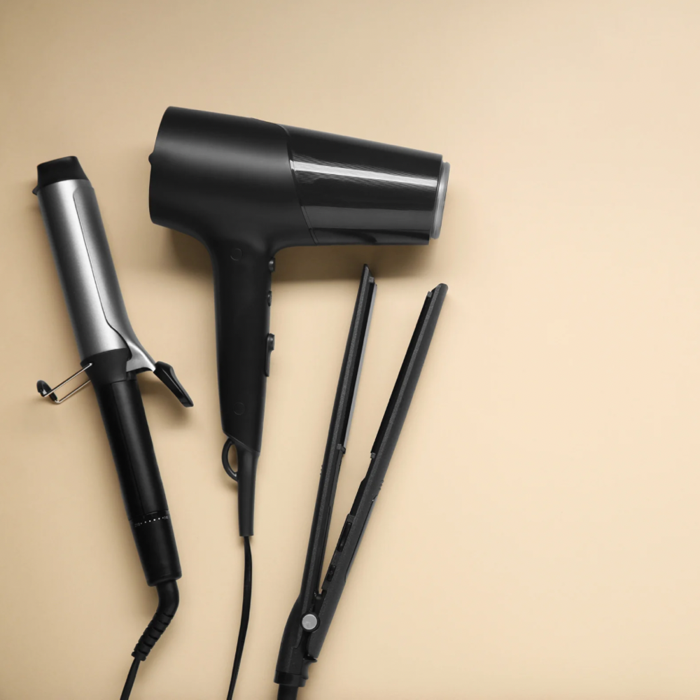 Blowdry With Hot Tool Styling