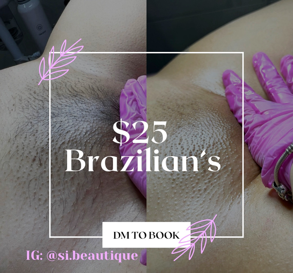 $25 First Time Client Brazilian Wax