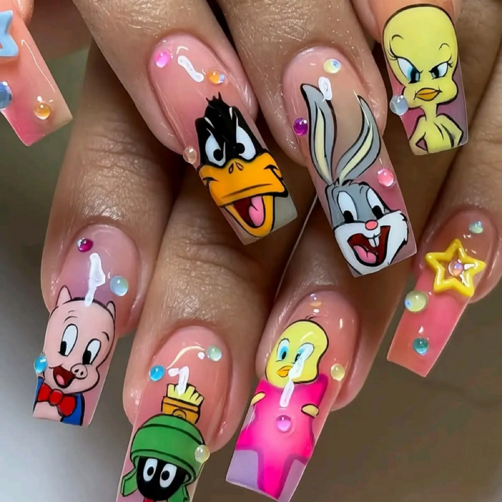 Character Nail Art at Ambertipz in Raleigh, NC