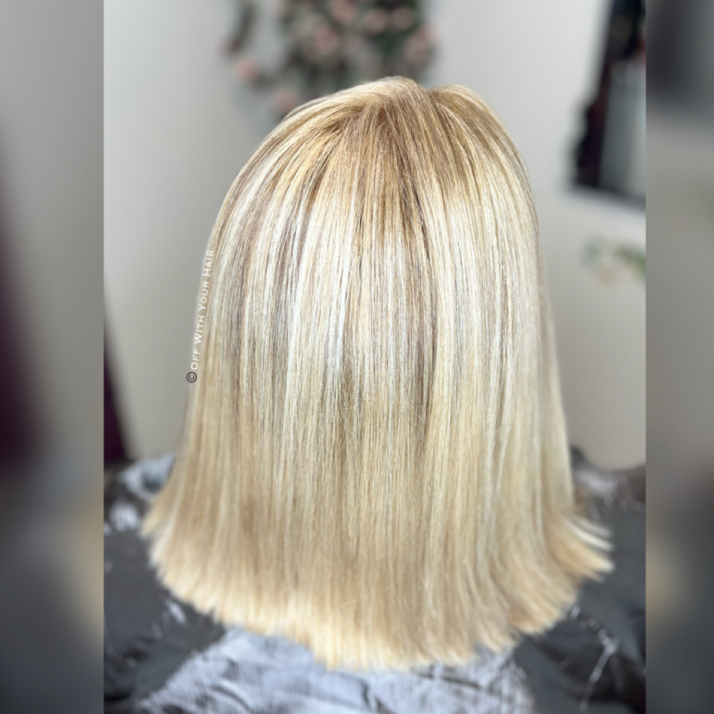 Senior Roots W/ Full Highlights at Off With Your Hair LLC in 11758