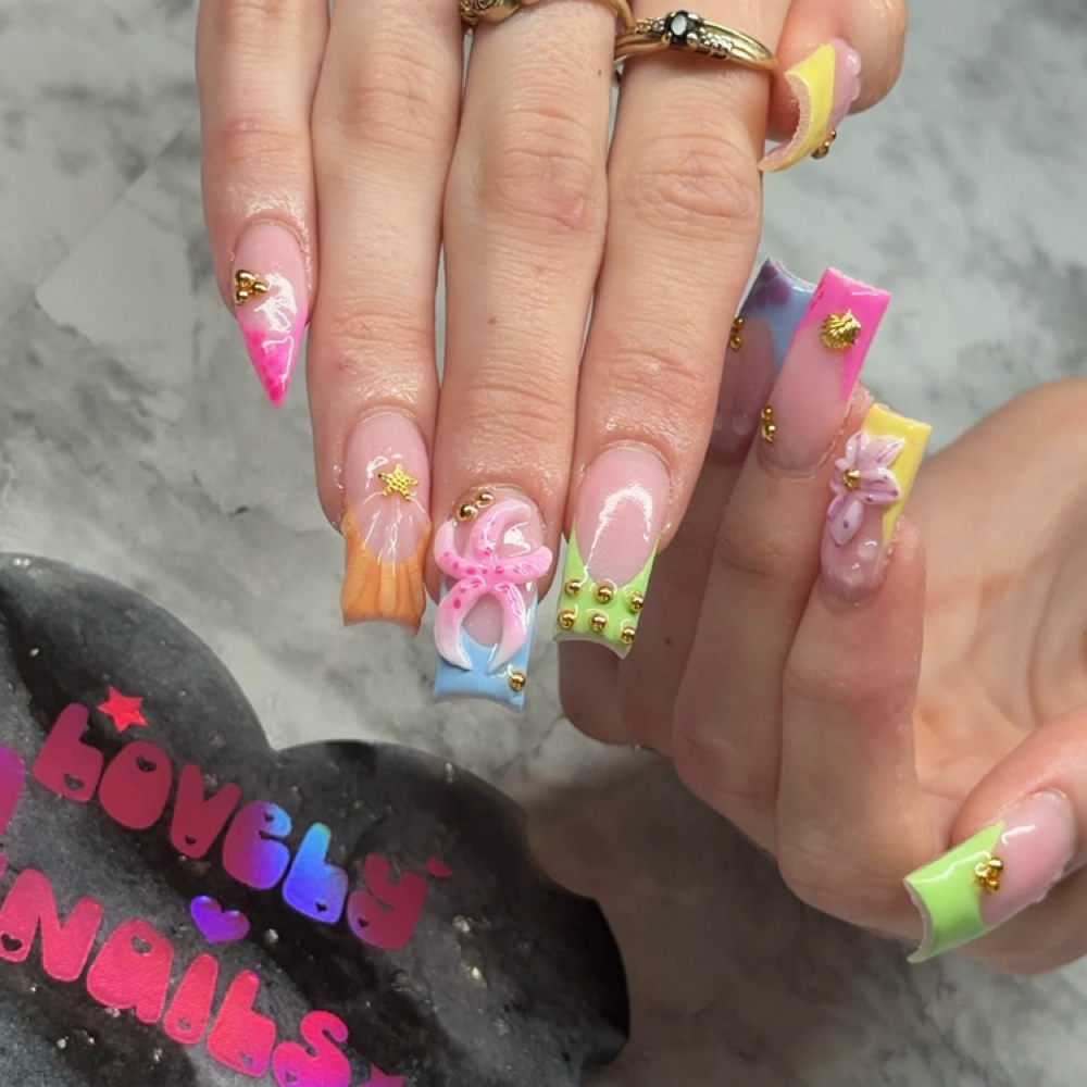 freestyle set (nail artist choice) at Lovely Nails in New Carlisle, OH