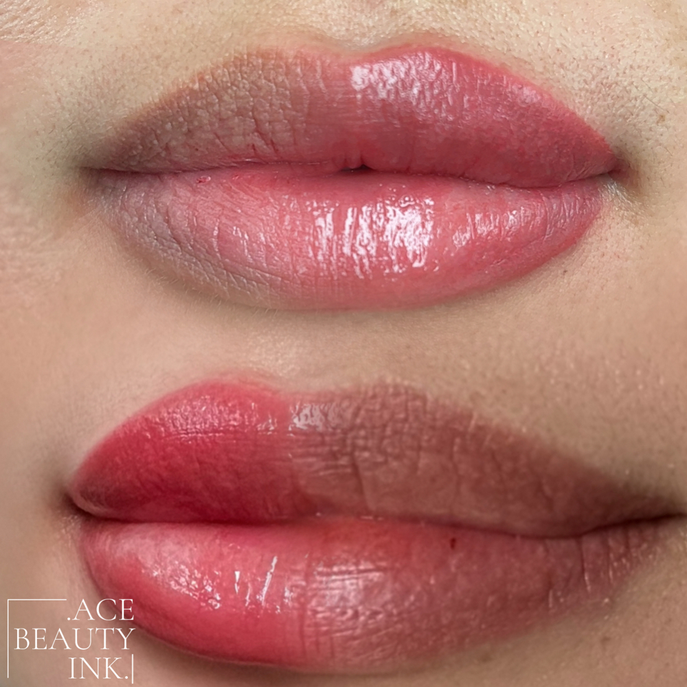 Custom Lip Tattoo | New Client at Ace Beauty Ink in Kent, WA