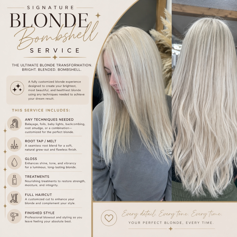 Blonde Bombshell at Rachel Nyce Hair in Cleveland, TN
