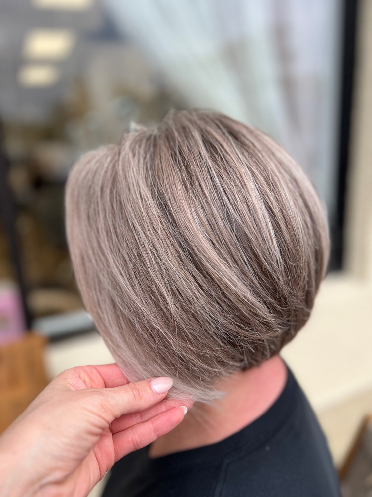 Sewing Of Gray Hair/ Шитье Седины