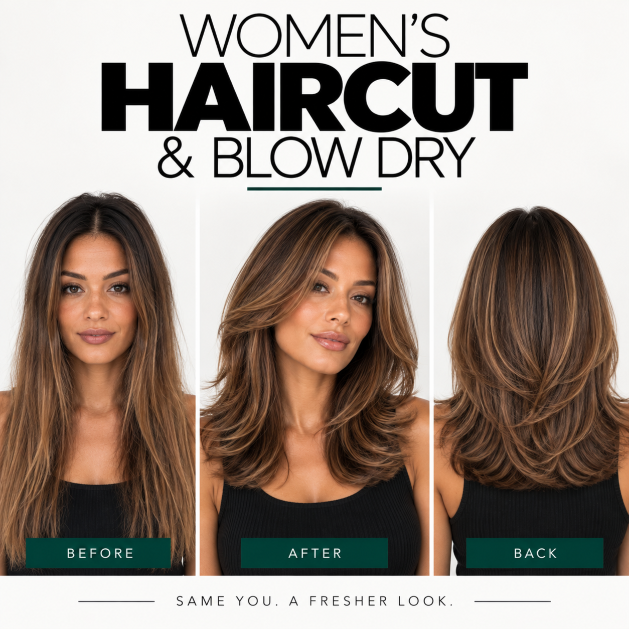 Womens Haircut + Blow Dry at Sparkle Sessions in Yorba Linda, CA