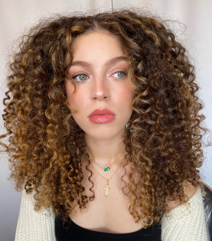 Curly Highlight/Full Color/Balayage