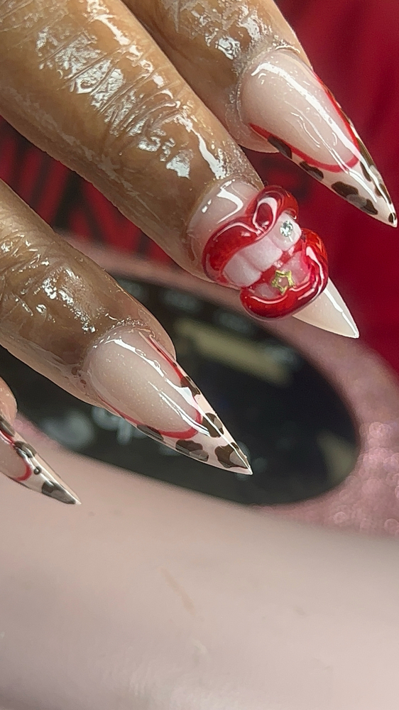 Acrylic Full Set With Nail Art at NYC Beauty in Columbus Ohio, OH