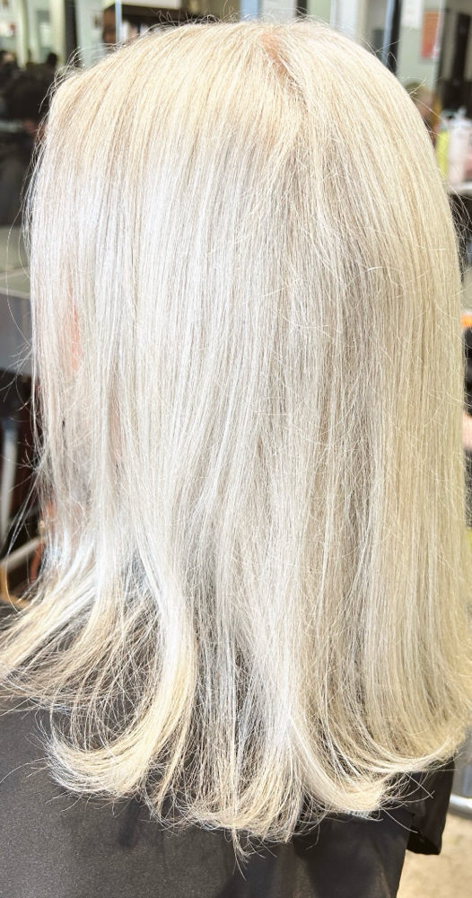 Root Retouch & Cut | grey coverage at HAIR BY TAYLOR B in Bryant, AR