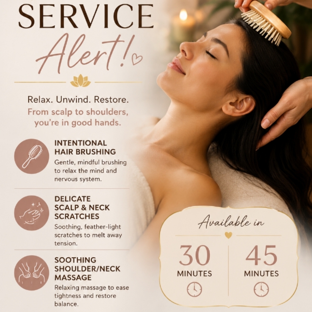 Serenity Session at ASMR Hair Spa in Mt Pleasant, WI