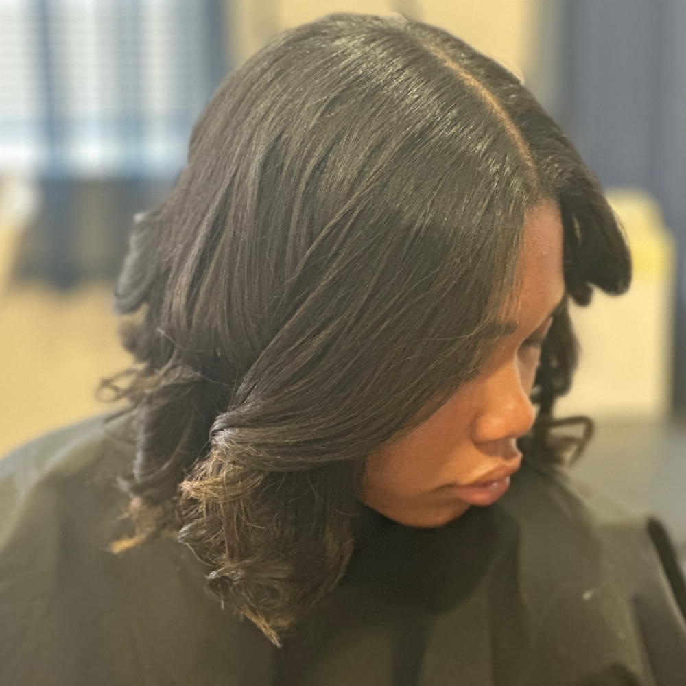 ✨ Pretty Signature Silk Press at Pretty B Stylez Studio in Webster, TX
