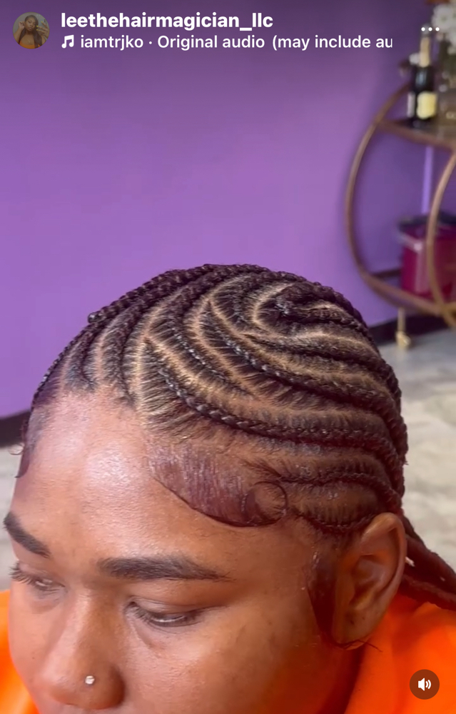 Freestyle Stitch Braids at Lee The Hair Magician LLC in Detroit, MI