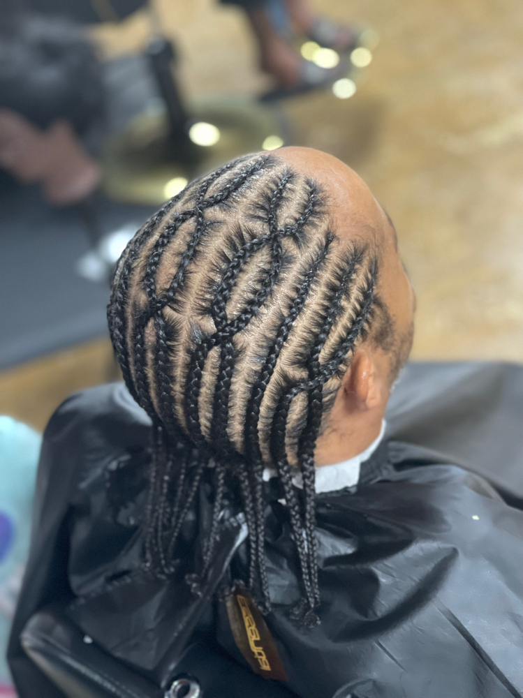 Natural Braided Style at CurlyQ Braids & Locs in Columbus, GA