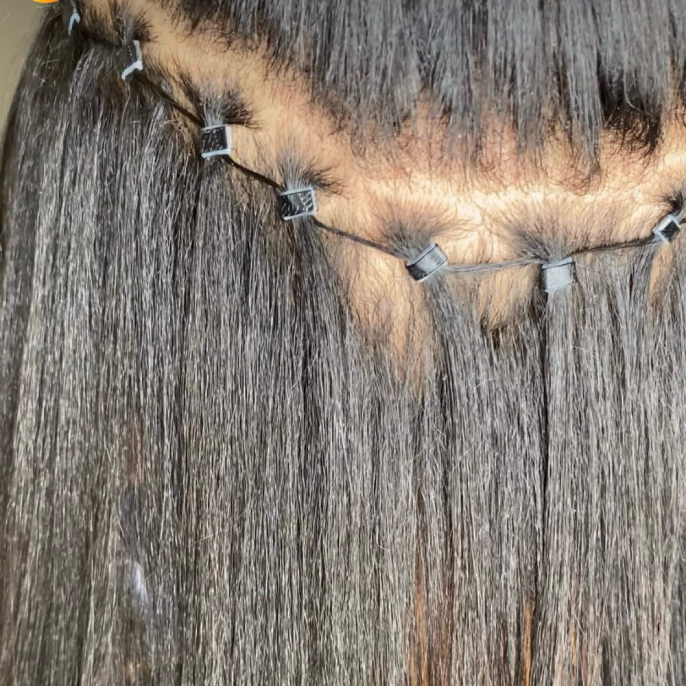 Braidless Malaysian Luxe Install at Fused Hair & Extensions in Missouri city, TX