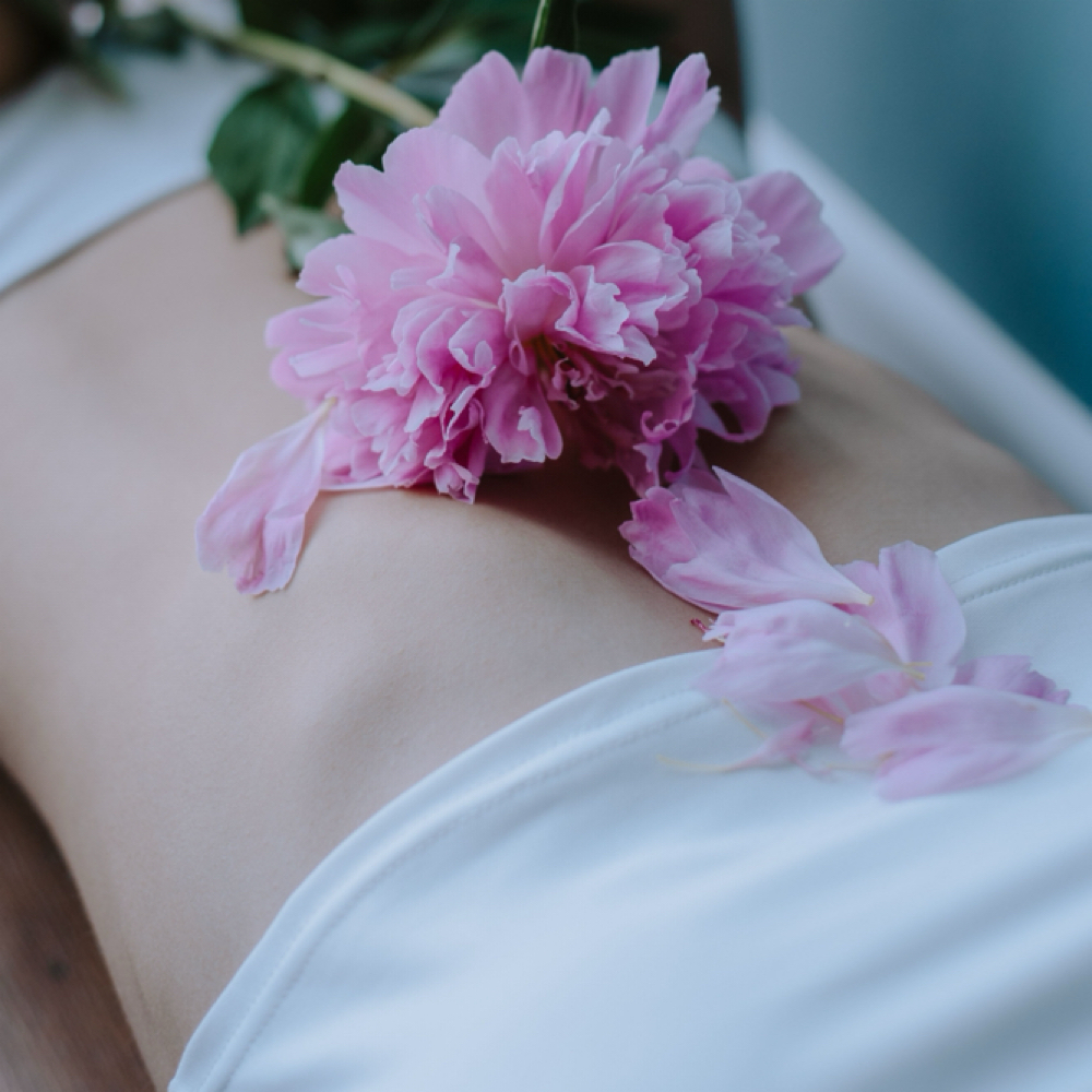 The Satin Stomach Wax at Downtime Dahlia Esthetics in Kinston, NC