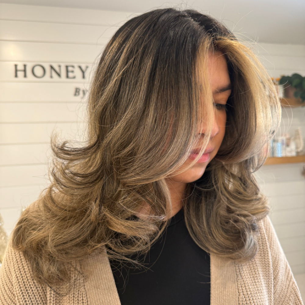 Balayage Medium Length at Honey & Hue By Dulce in Winston Salem, NC