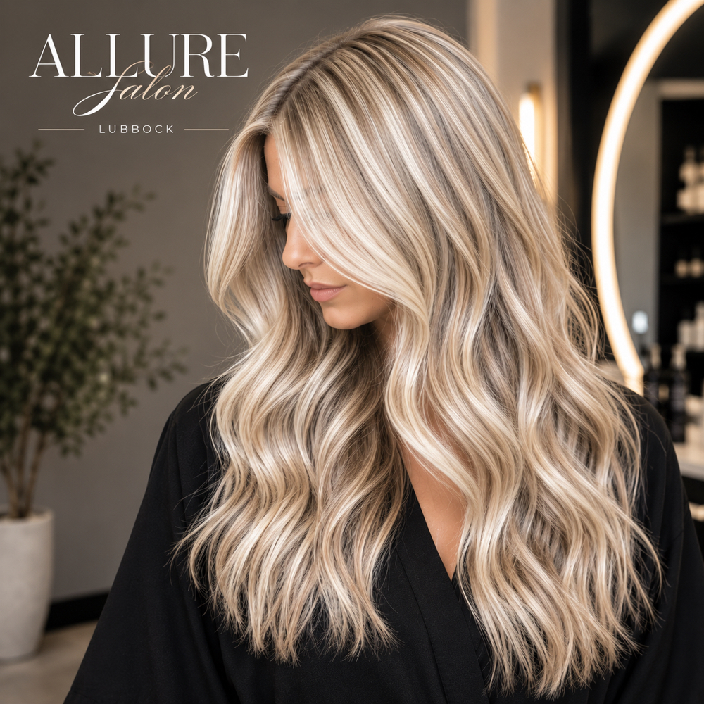 Full Highlight at Allure hair salon in Lubbock, TX