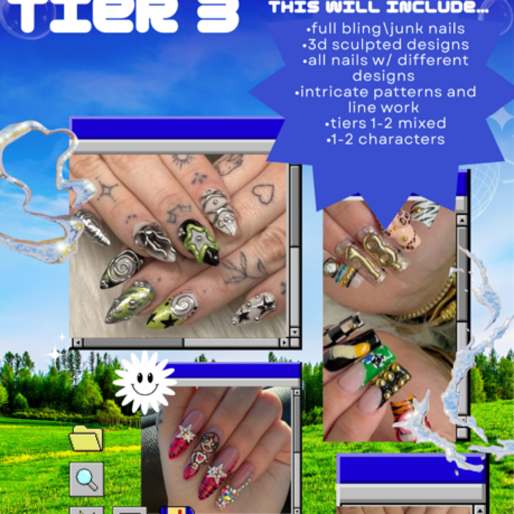 TIER 3 nail art at briana_nailed_it in Greenville, OH