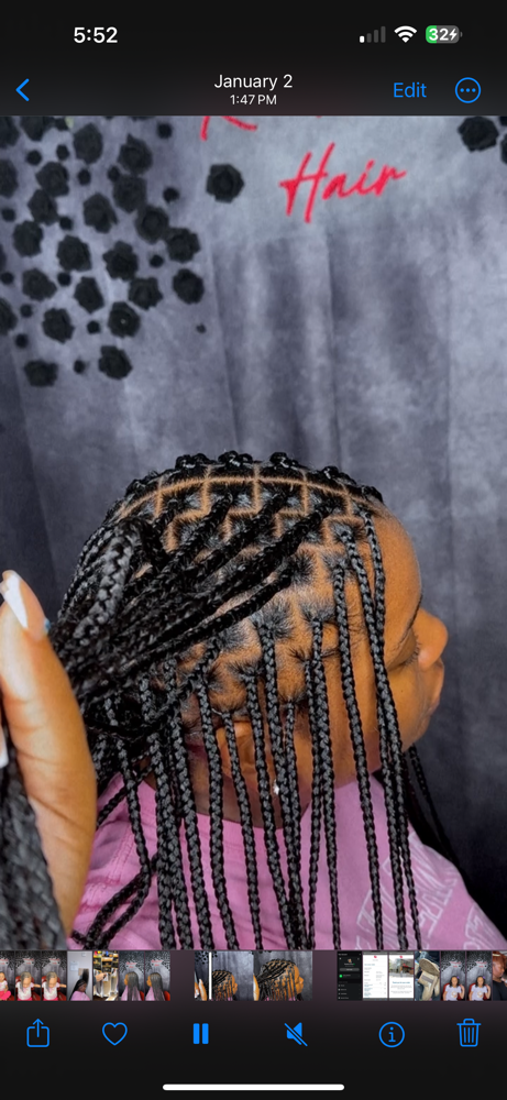 Medium Knotless at Rawluxure Hair & Body in Jonesboro, GA