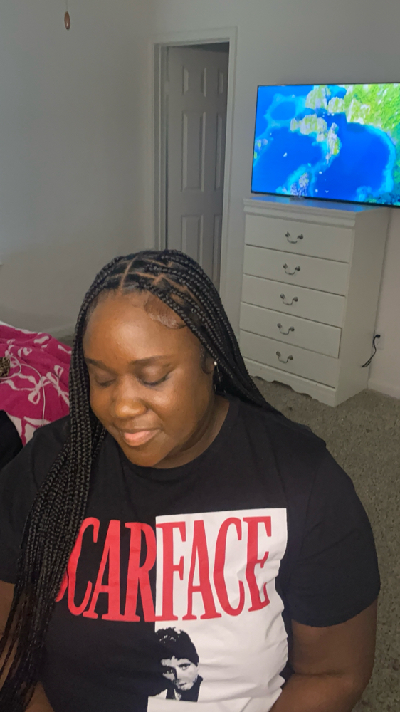 Medium Knotless Braids at TheBratZHouse in Houston, IL
