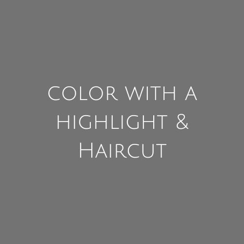 Color with a Highlight and Haircut