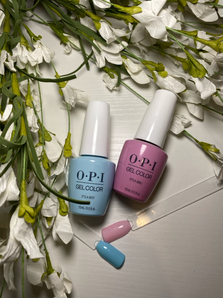 Expexting Mama Gel Mani 🩵🩷