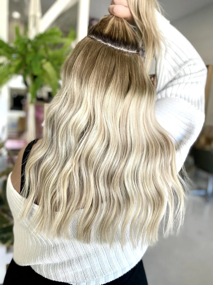 Weft Hair Extensions Refusion at Yanelly Garcia in Rockford, IL
