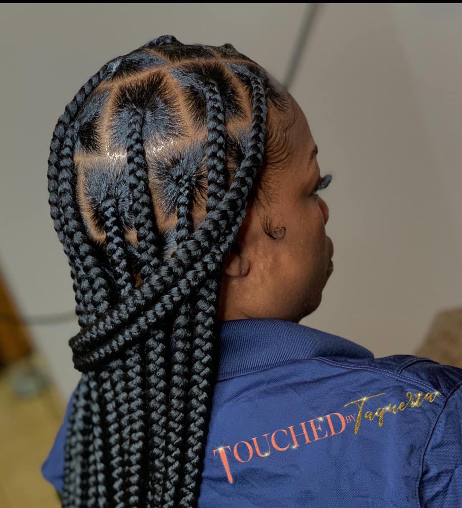 Box Braids Feed In