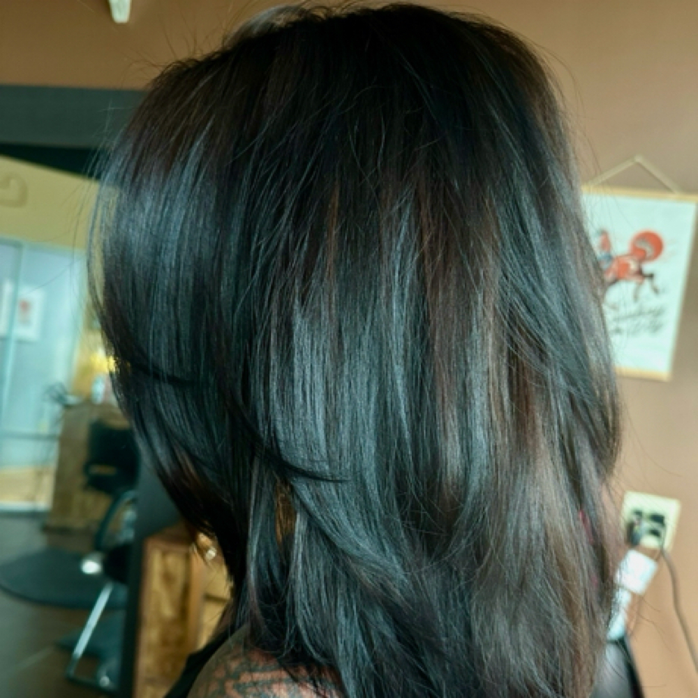 Root Color + Cut & Style at Hair By Lex in Cincinnati, OH
