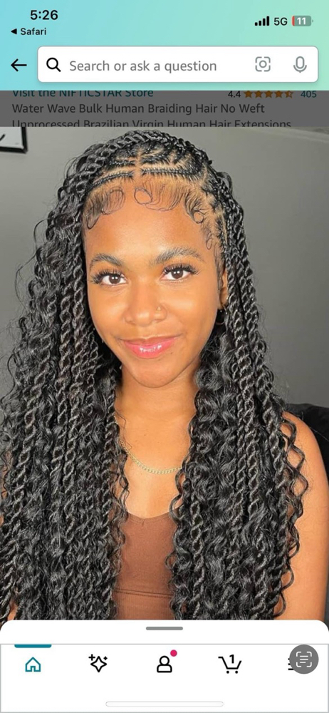Layer/Knotless Boho Island Twist(M)