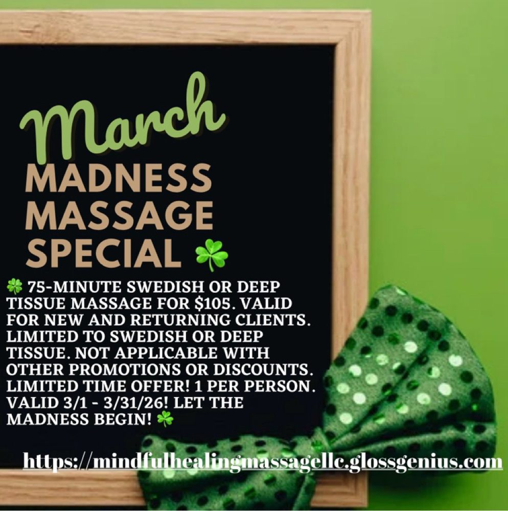 75-Min March Madness Special at Mindful Healing Massage LLC in Pewaukee, WI