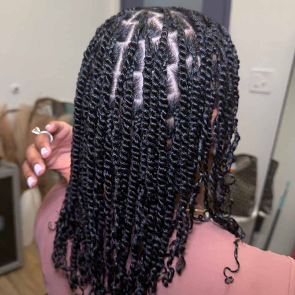 Two Strand Twists at Shakira Stylez in Las Vegas, NV