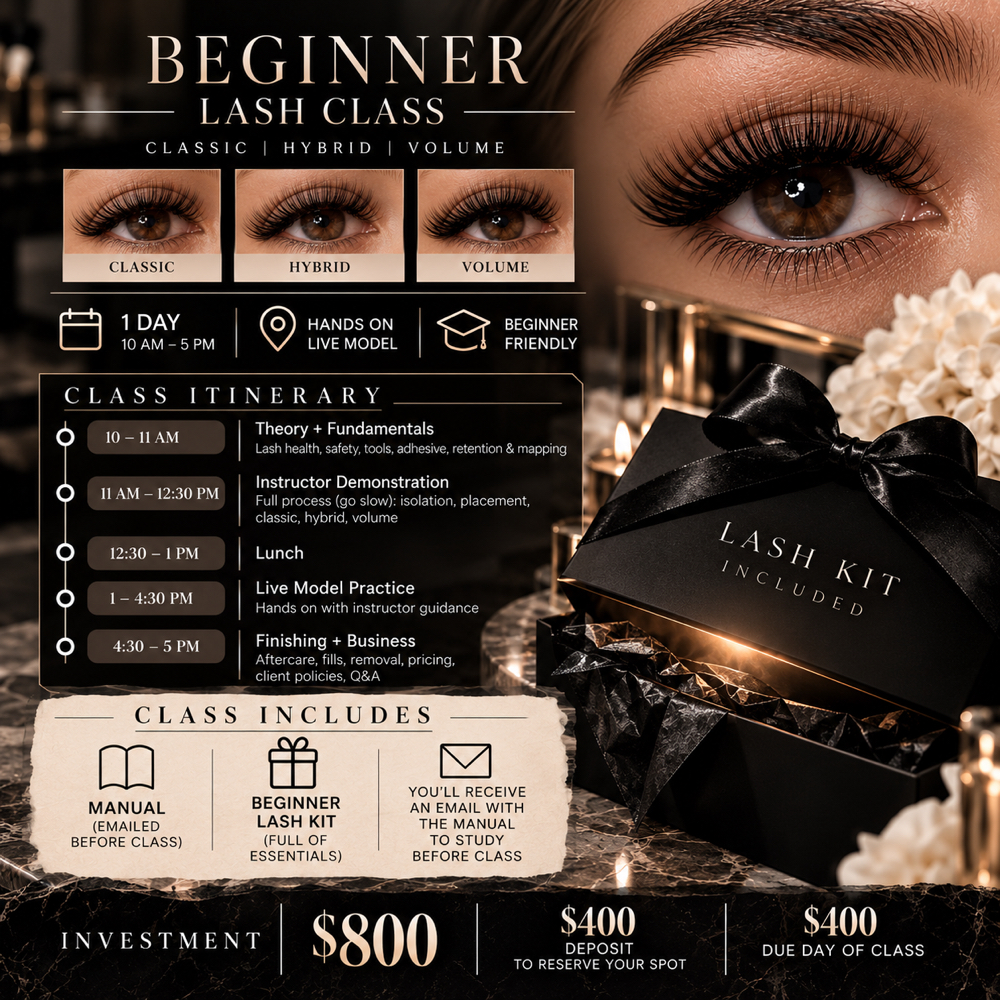 Beginner Lash Course at Luna’s Beauty Lounge in Canandaigua Ny, NY