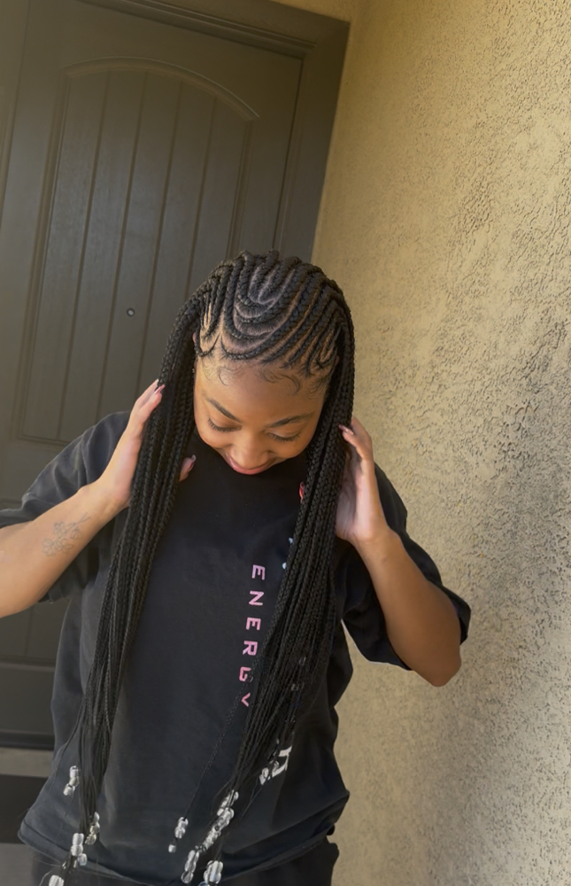 Fulani Braids at Style_and_braids in Tucson, AZ