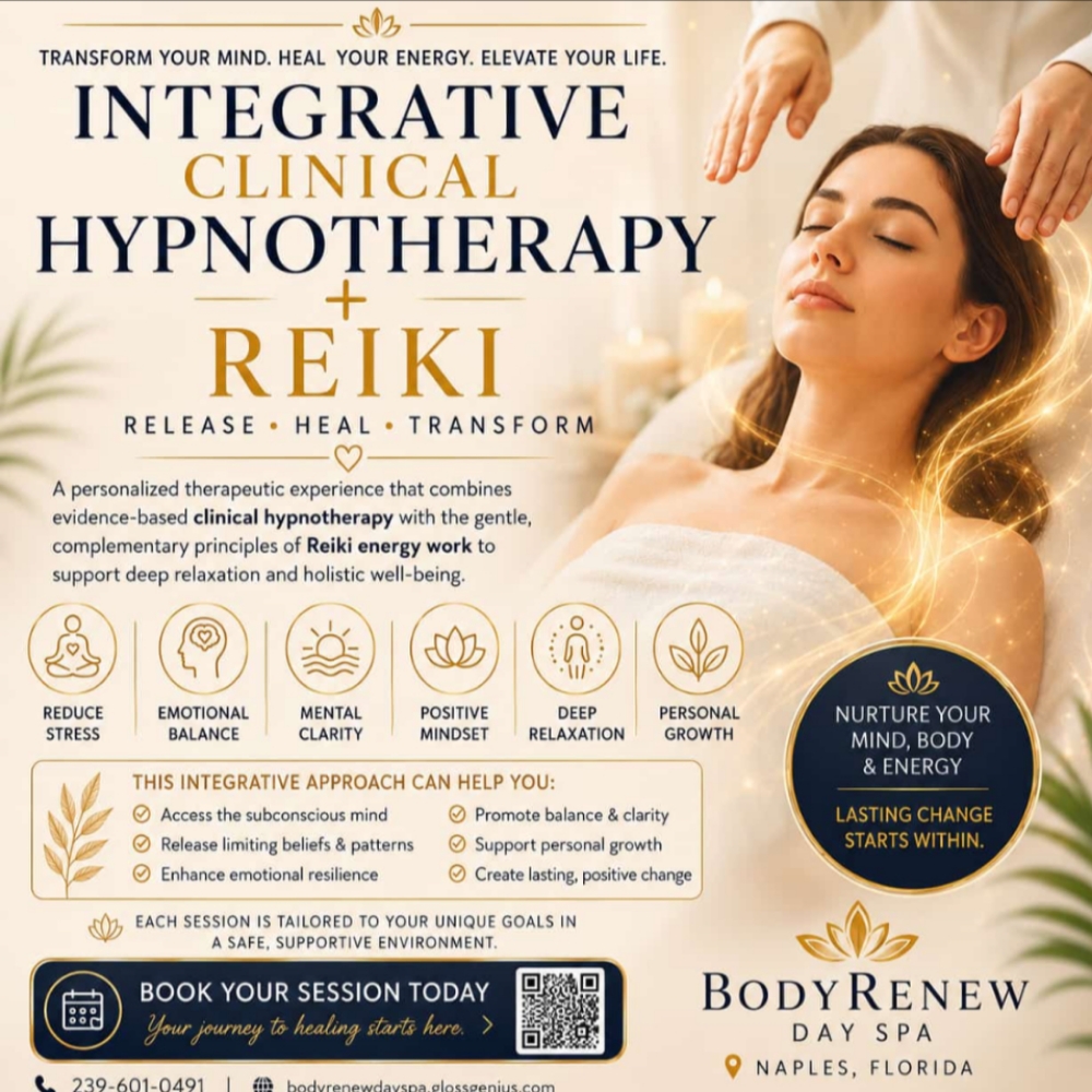 Integrative Clinical Hypnotherapy at Bodyrenew Day Spa in Naples Fl, FL