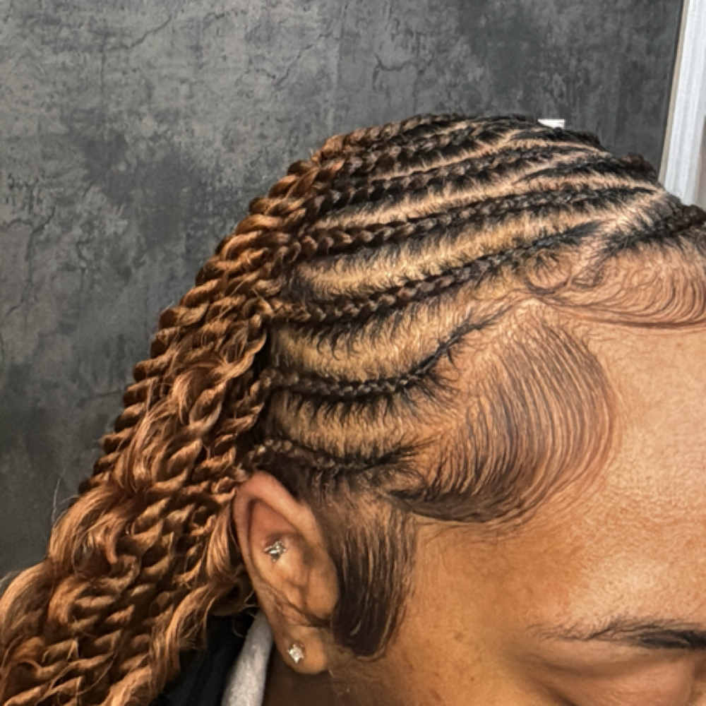 Fulani twist - mid back at Knotless By Mya in union city, GA