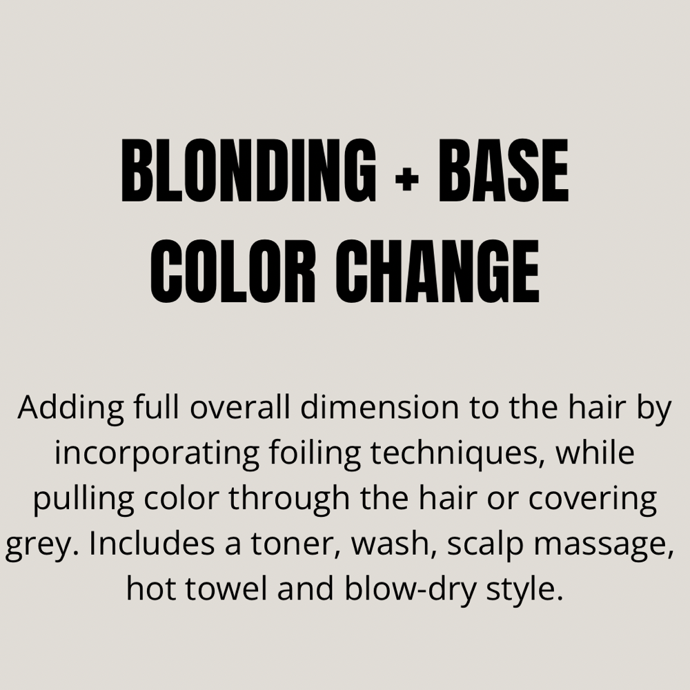 Blonding + Base Color Change