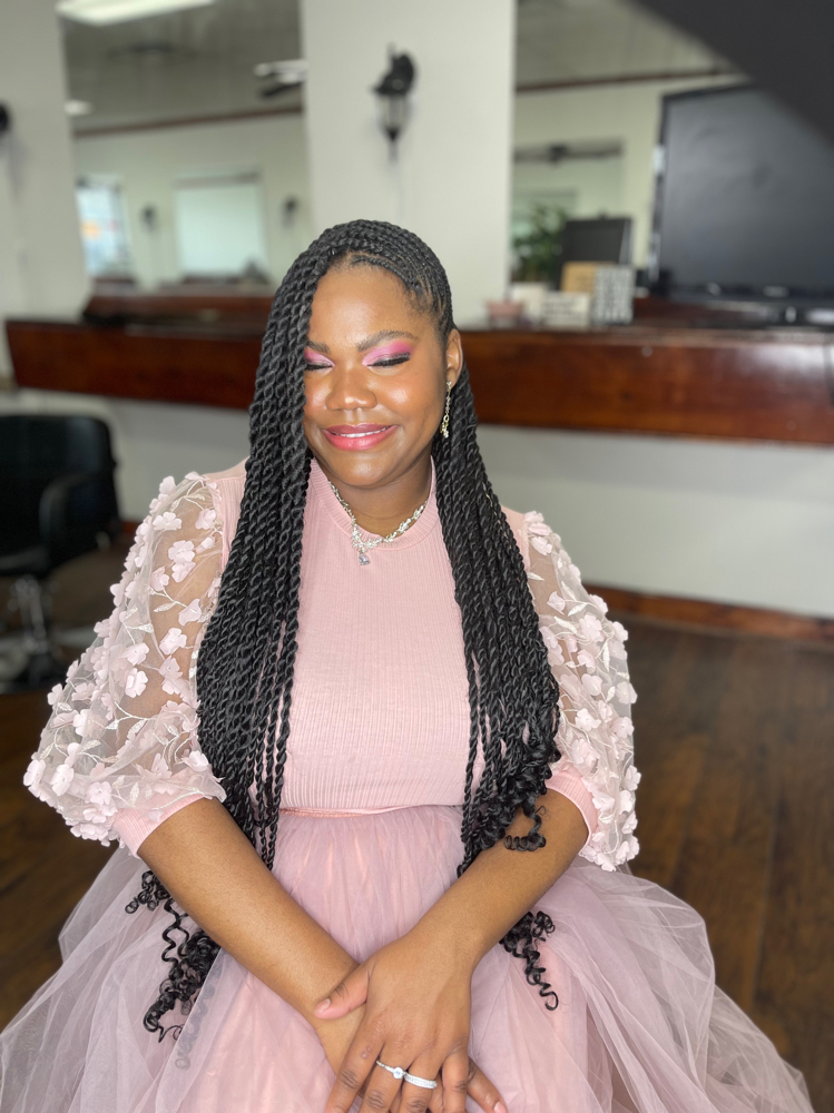 medeium twist /w tribal braids baci